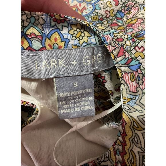 Lark & Grey Dress Cottage Style Floral Size Small 🌻🌸 - Picture 3 of 15